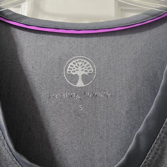 Healing Hands Purple Label Juliet Scrub Top, Size Small - Picture 3 of 8